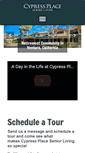 Mobile Screenshot of cypressplaceseniorliving.com